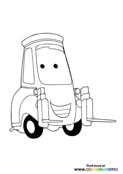 cars guido coloring pages coloring pages