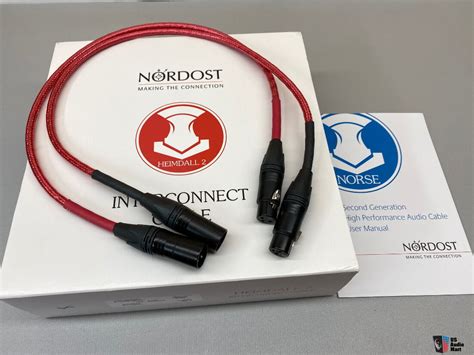 nordost heimdall  xlr interconnect cables   ft  lenght