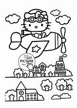 Kitty Airplane 4kids Desde sketch template