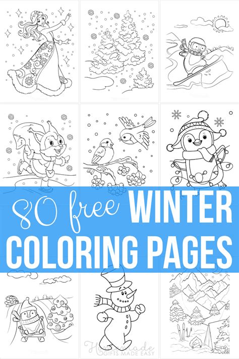 winter coloring pages find   printable