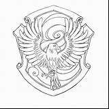Ravenclaw Hogwarts Gryffindor Hufflepuff Wappen Ausmalbild Slytherin Pottermore Crests Lineart Coloringhome Celebrando Ausmalen Albanysinsanity Eagle Poudlard Edit Malvorlagencr sketch template