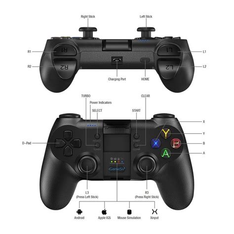 gamesir  bluetooth wireless controller android gamepad wired usb pc gaming controllerwin