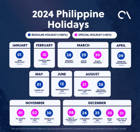 list  holidays  philippines official gazette jere robina