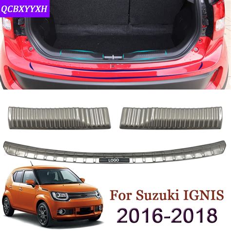 car styling internal  external car rear trunk trim accessories  suzuki ignis