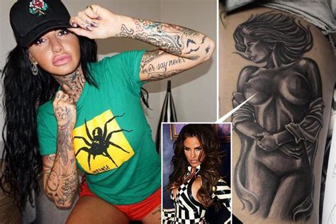 jemma lucy shows off x rated tattoo of her idol katie price lying on her back completely naked