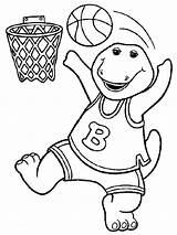 Barney Coloring Pages Printable Book Kids sketch template