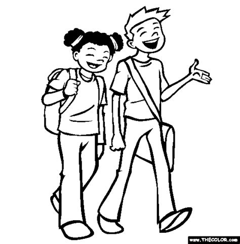 friends coloring page   friends  coloring school