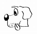 Dog Coloring Sticking Tongue Coloringcrew Gif sketch template