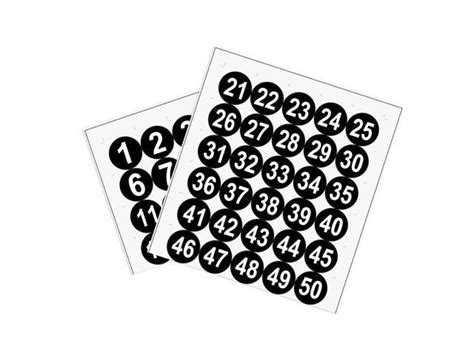 number stickers mm  number    adhesive pvc label
