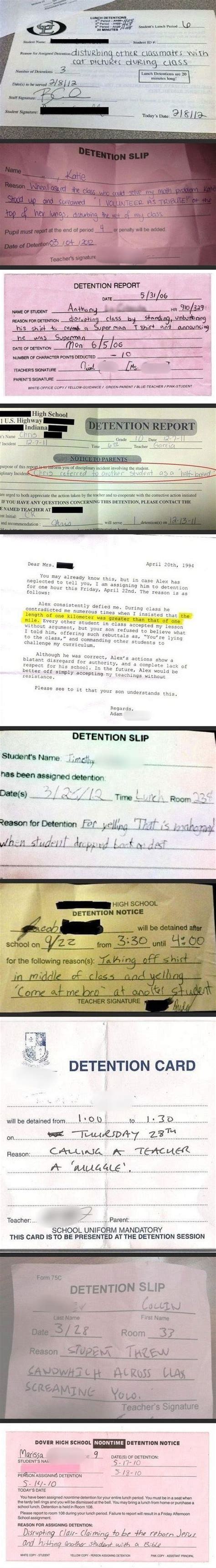 why did you get detention look at you i love to laugh make you smile