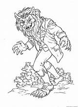 Werewolf Superhuman sketch template