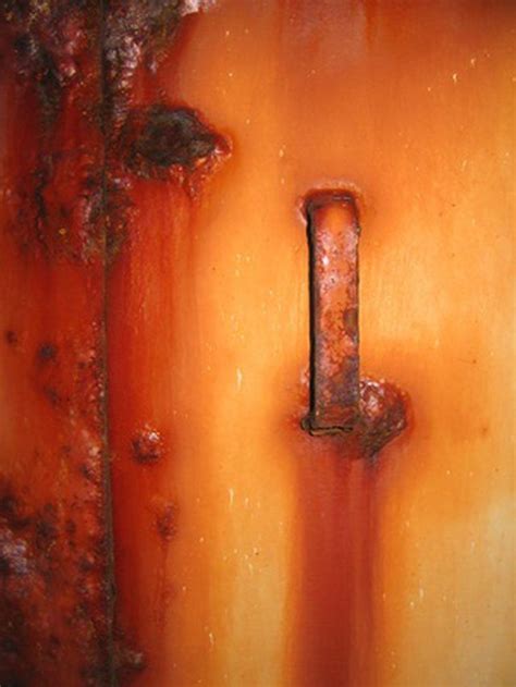clean rust   metal door hunker   clean rust metal