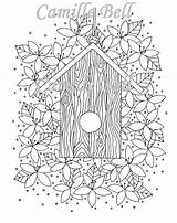 Birdhouse Nichoir sketch template