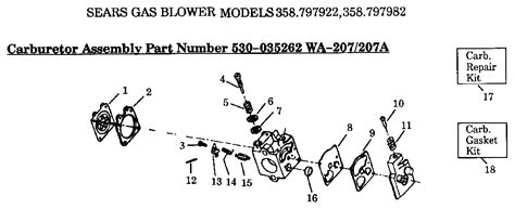 carburetor kit  craftsman leaf blower telegraph