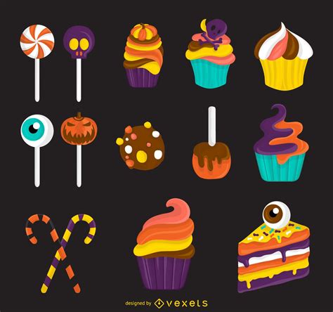 Halloween Candy Treats Illustration Vector Download
