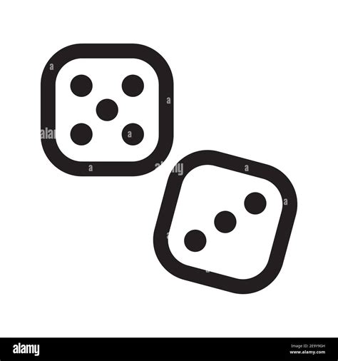 dice  outline  res stock photography  images alamy