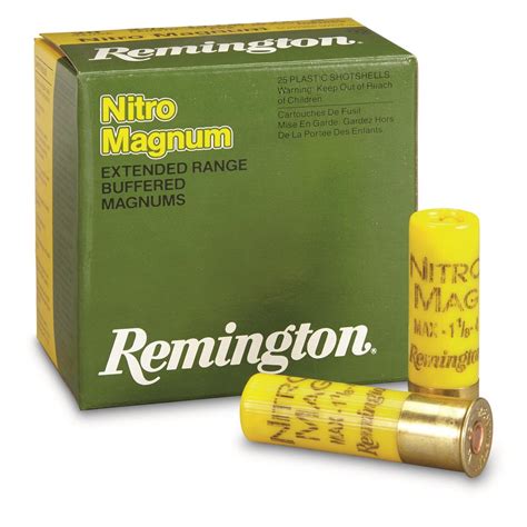 Remington 20 Gauge 2 3 4 1 1 8 Oz Nitro Mag 25 Rounds 32207 20