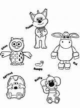 Timmy Time Characters Coloring Draw sketch template