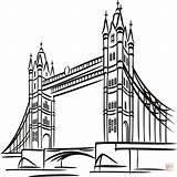 Bridge London Coloring Pages Tower Printable Getcolorings Color Lond sketch template