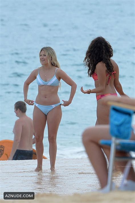 Witney Carson Sexy Seen In A Blue Bikini During Her