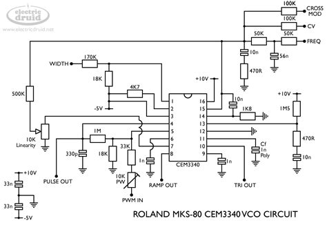 roland mks  cem vco voltage controlled oscillator synthesizer diy diy electronics