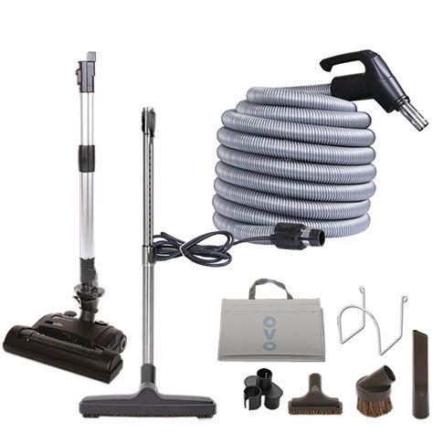 ovo central vacuum accessory kit   ft high voltage crushproof hose onoff switch
