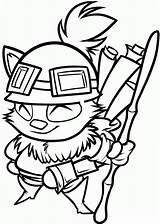 Teemo Coloring Pages sketch template