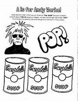 Andy Warhol Coloring Pages Kids Lessons 4th Grade Sheets Sheet Teacherspayteachers Activity Kindergarten sketch template