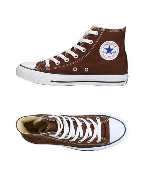 converse high tops sneakers  brown lyst