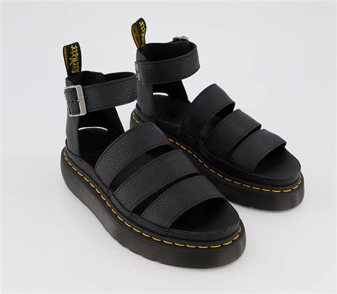 dr martens clarissa ii quad sandals black womens sandals