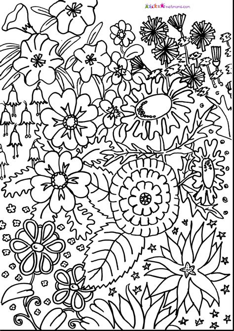 intricate flower coloring pages  getcoloringscom  printable