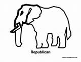 Political Coloring Pages Republican Colormegood sketch template