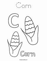 Coloring Corn Tracing Print Twistynoodle Favorites Login Add Noodle Change Template sketch template