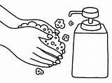 Hands Washing Coloring Hand Pages Wash Soap Drawing Printable Kids Sanitizer Para Colouring Ausmalen Lavar Color Liquid Sheets Sink Da sketch template