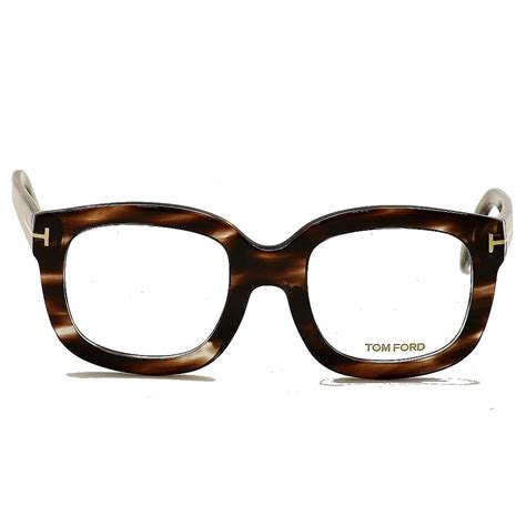 tom ford ft5315 049 women s plastic eyeglasses striped brown