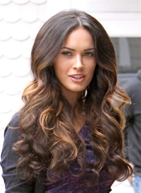Celebrity Hairstyle Megan Fox Long Straight Hairstyle