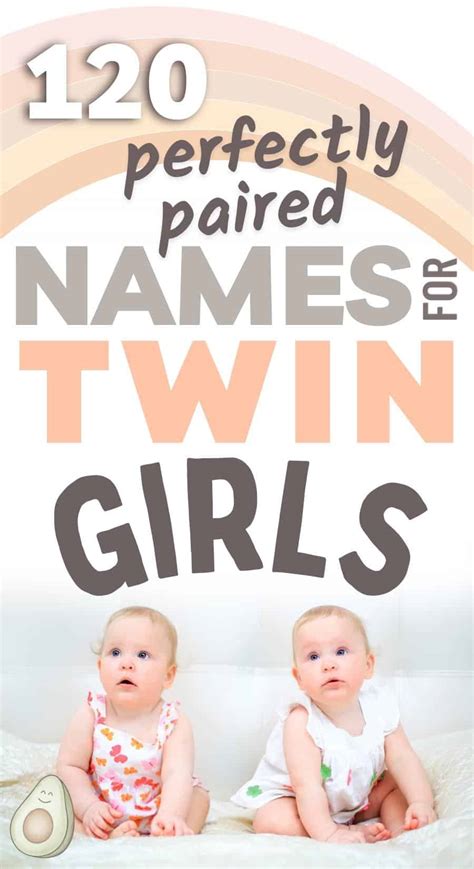 twin girl names cool pairings  modern babies