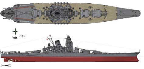 yamato class battleship blueprint   blueprint   modeling