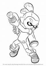 Splatoon Coloring Inkling Pages Draw Boy Drawing Male Step Drawingtutorials101 Tutorials Color Printable Learn Sketch Splatoons Template 塗り絵 Bestcoloringpagesforkids Sheets sketch template