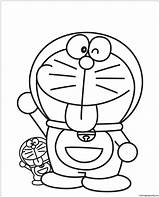 Doraemon Little Big Coloring Pages Color sketch template