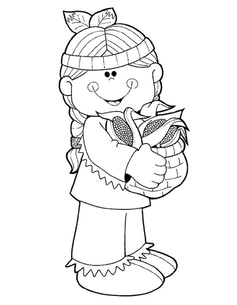 coloring page indian coloring pages