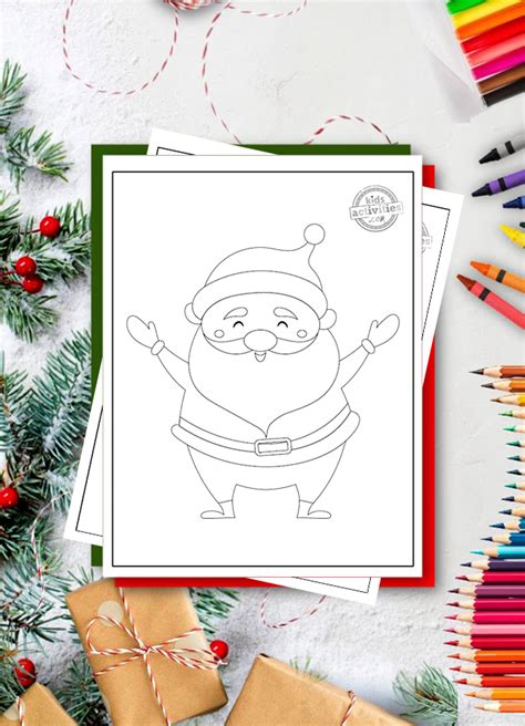 festive christmas coloring pages  preschoolers