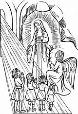 Catholic Rosary sketch template