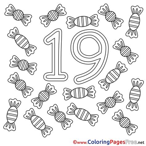 number  sheet coloring pages