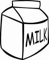 Milk Carton Coloring Clipart Draw Colouring Box Drawing Pages Outline Dairy Gallon Color Clip Kids Cliparts Cookies Printable Netart Library sketch template
