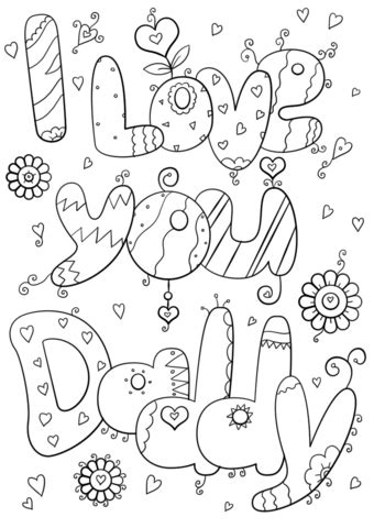 love  mom  dad coloring sheets coloringpages