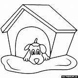 Doghouse Coloring sketch template