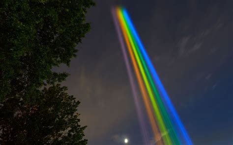 giant rainbow light show  illuminate nycs west village  pride