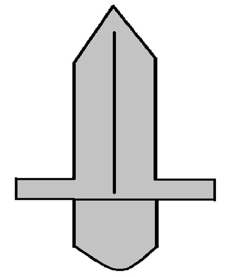 sword template printable clipart