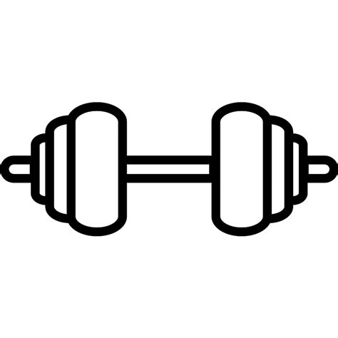 dumbbells outline outlined svg vectors  icons svg repo